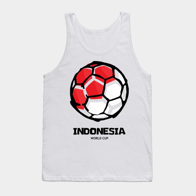 Indonesia Football Country Flag Tank Top by KewaleeTee